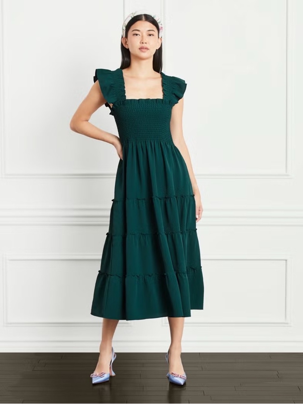 Hill House Green Midi Nap Dress